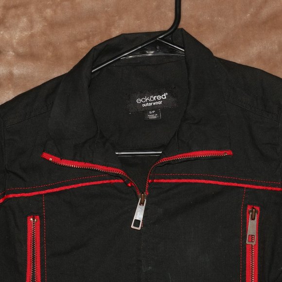 Eckored Ecko Outerwear Zip Up Jacket - Length 21 - Shoulders 13.5 - Arm Pits 15 - Picture 2 of 15